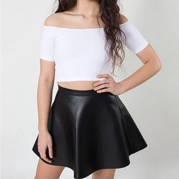 American Apparel vegan leather mini skirt - Picture 1 of 16